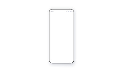 Smartphone with blank screen