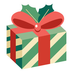 This gift box illustration is suitable for Christmas Event.