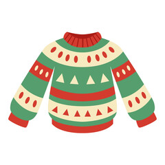 This ugly sweater illustration is suitable for Christmas Event.