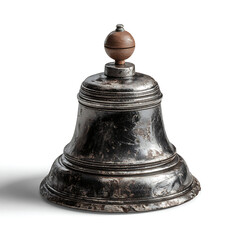 Antique silver service bell adds vintage charm to elegant room decor