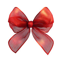 Elegant red bow adds festive touch to gifts and holiday decorations