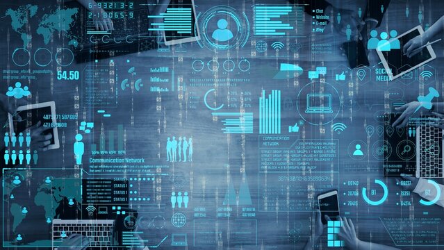 Connection network visualization showing global connection, network communication, digital connection analytic. Connect networks tool support real-time insight and improve connection system. Thunk