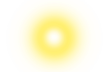 Sun radial glow on black background