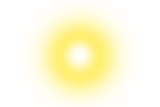 Sun radial glow on black background