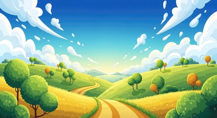 Smooth Vector Background Flow