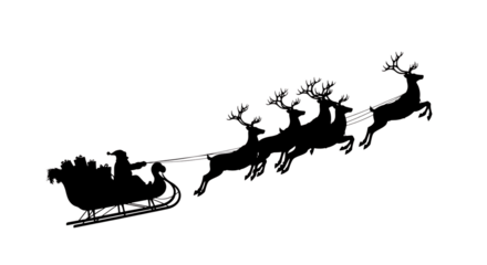 vector illustration of a deer Santa