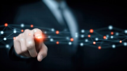 Fototapeta premium A radiant corporate node where interaction directs compliance as partnership evolves logistics and networking to advance continuous profit through intentional collaboration