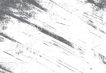 Obraz premium Abstract grey distressed grunge texture with diagonal brush strokes and speckles on white background