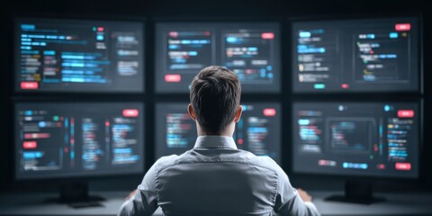 During programming tests, the server handles computing tasks while database monitoring guarantees all event operations remain uninterrupted