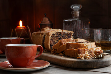 Traditional Scottish Hogmanay Homemade Black Bun