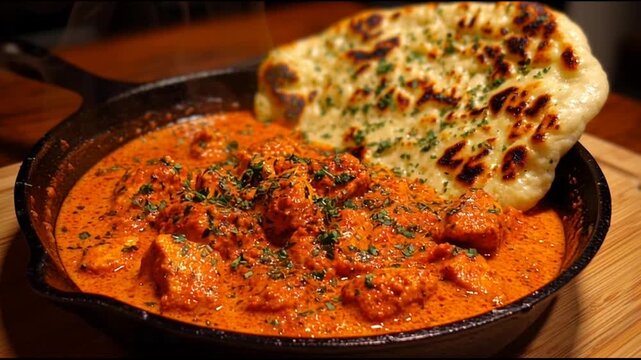 Chicken Tikka Masala With Buttery Naan