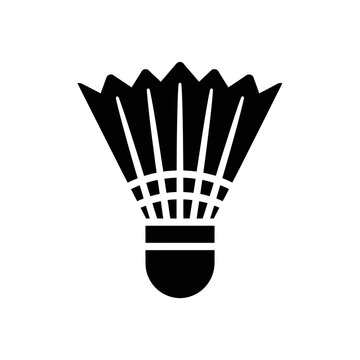 Badminton Shuttlecock Icon &ndash; Sports Silhouette Vector