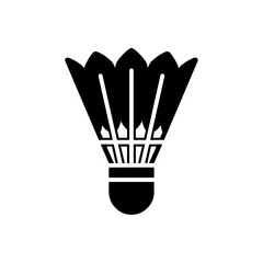 Badminton Shuttlecock Icon – Sports Silhouette Vector