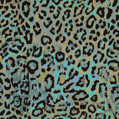 Realistic Vector, Leopard, Jaguars Dots Animal Skin Seamless Pattern New Style, Elegant Shapes, Realistic Texture, Hand Drawn dot shapes, wild life, all over print with neon and muted colors, fashion.