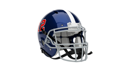 football helmet on white background