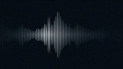 Digital audio waveform visualization on dark background