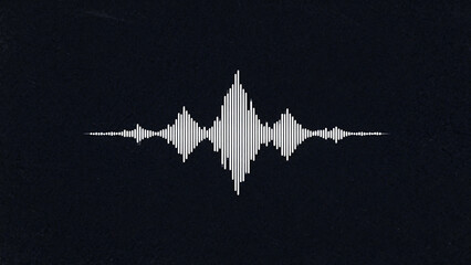 Digital audio waveform displayed on a dark background
