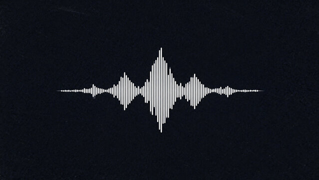 Digital audio waveform displayed on a dark background - Powered by Adobe