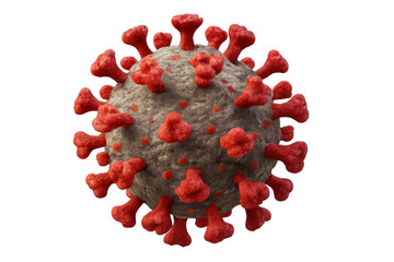 Coronavirus / covid-19 / sars-cov-2 disease outbreak spreading. Pandemic virus infection rendering on transparent background
