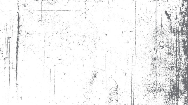 Textured grunge background with distressed scratches and speckles on white surface vector
