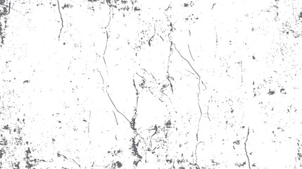 White grunge texture background with dark grey distressed cracks and speckles abstract pattern vector