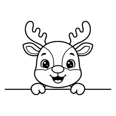 Cute Christmas Peeking svg, Christmas SVG bundle, Santa Claus svg, Christmas clipart, Santa peeking png, christmas outline, SVG Cricut