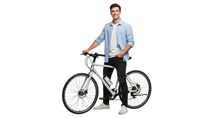 young woman riding a bicycle