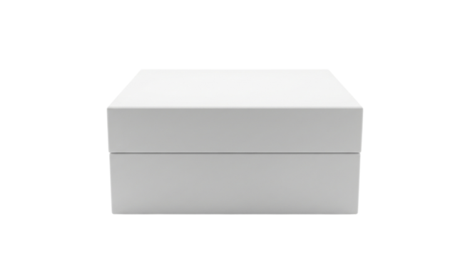 Plain white gift box isolated on transparent background - Powered by Adobe