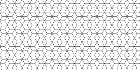 Fototapeta premium Vector abstract square modern tech grid line box. metal cube creative geometric fabric wall tiles gradient web triangle diamond honeycomb hexagon art decorative textile design. 