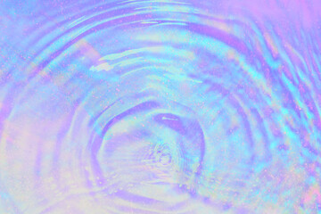 Holographic purple water ripple png background design space