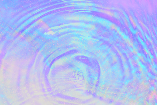 Holographic purple water ripple png background design space