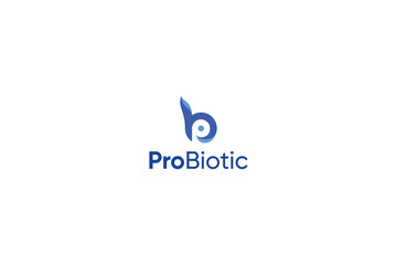 Letter pb creative Floral probiotic logo