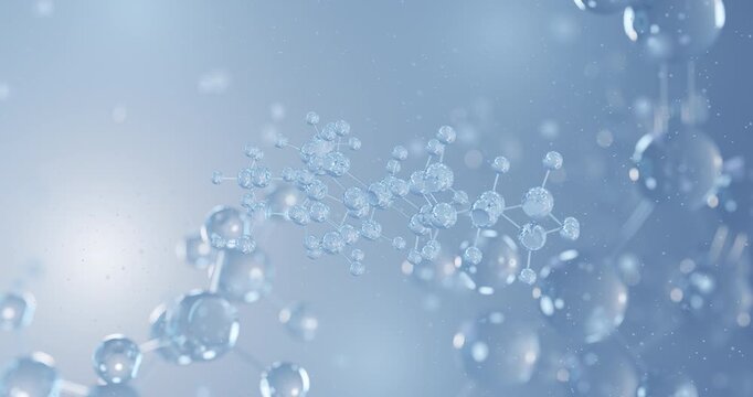 Lumisterol rotating 3D model of previtamin d isomer, seamless looped video
