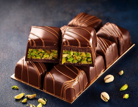 Trend chocolate: Kadayif and pistachio paste are used to make Dubai chocolate.