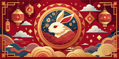 Festive gingerbread cookies shaped like hearts and trees on a sweet red sugar plate, perfect for a delicious Christmas background