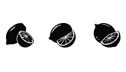 Fresh citrus slices and whole fruits for vibrant culinary designs vector illustration on white background