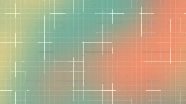 Soft pastel gradient in teal yellow and orange tones with glowing grid line elements creating a warm retro 70s vibe for vintage posters global events creative branding and nostalgic design themes
