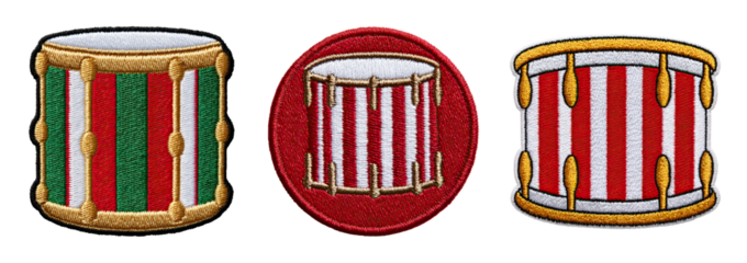 Patchwork quilt craft embroidery festive drum patchwork quilt craft embroidery handmade textile art joyful