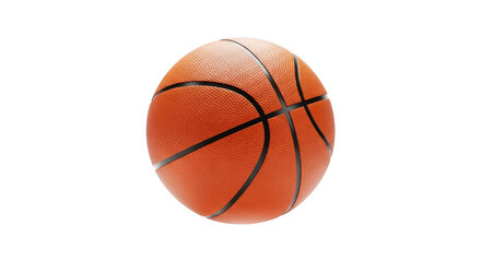 Fototapeta premium Basketball isolated on transparent background for sports and fitness