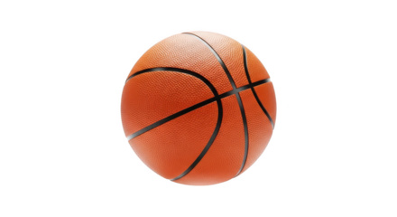 Basketball isolated on transparent background for sports and fitness