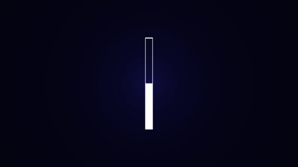 Sound volume icon up down and moving spectrum, equalizer audio music visualizer and soundwave waveform - Powered by Adobe