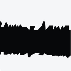 torn white paper with soft shadow stuck on grey squared background. Vector illustration