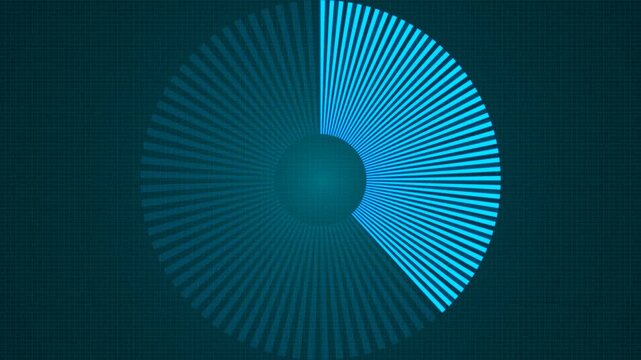 Animated loading circle icon progress bar digital interface loading icon