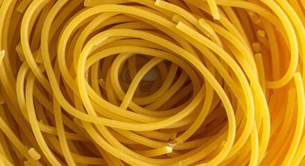 Close up shot of cooked spaghetti pasta ready to be served