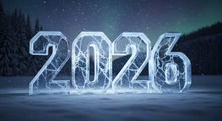 Happy New Year 2026 Winter Wonderland Celebration