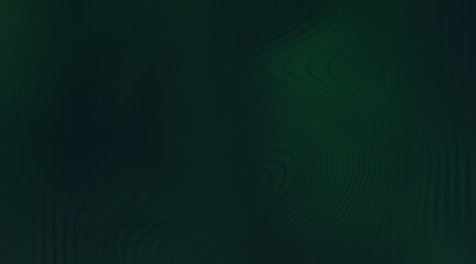 Obraz premium Dark Green Wavy Lines Abstract Background, Smooth Flowing Pattern, Modern Design