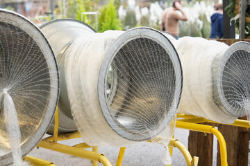 The christmas tree wrapping devices Packed in a plastic net