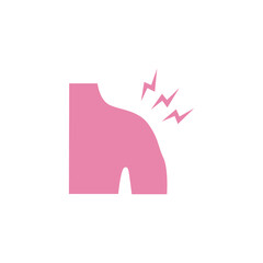 Arm Pain Doctor Office Sign Symbol Logo Vector