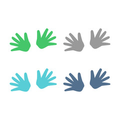 Fototapeta premium Massage Hands Sign Symbol Logo Vector