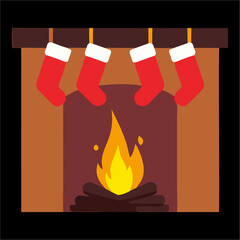 vector, chimenea, navidad, santa, navida, bujía, fuego, llama, ilustración, celebraciones, icono, alumbrado, decoraciones, símbolo, vacaciones, designio, cera, ardiente, acomodador, lámpara, cardar